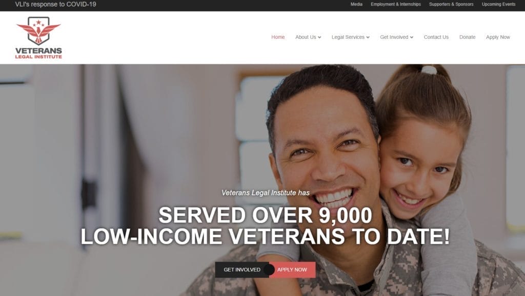 Veterans Legal Institute Website